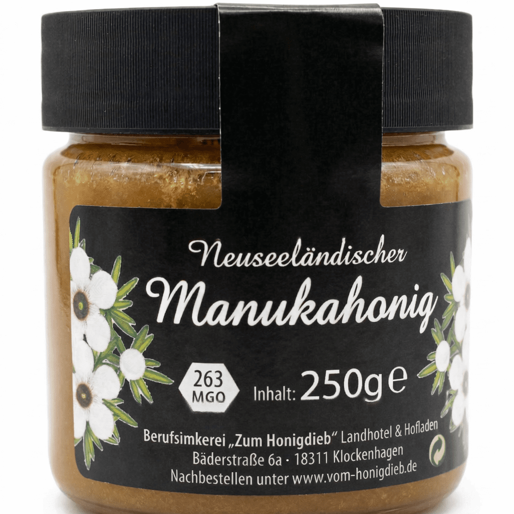 Manukahonig 263 MGO Premium – Besonderer Honig aus Neuseeland (125g / 250g) – Bild 1