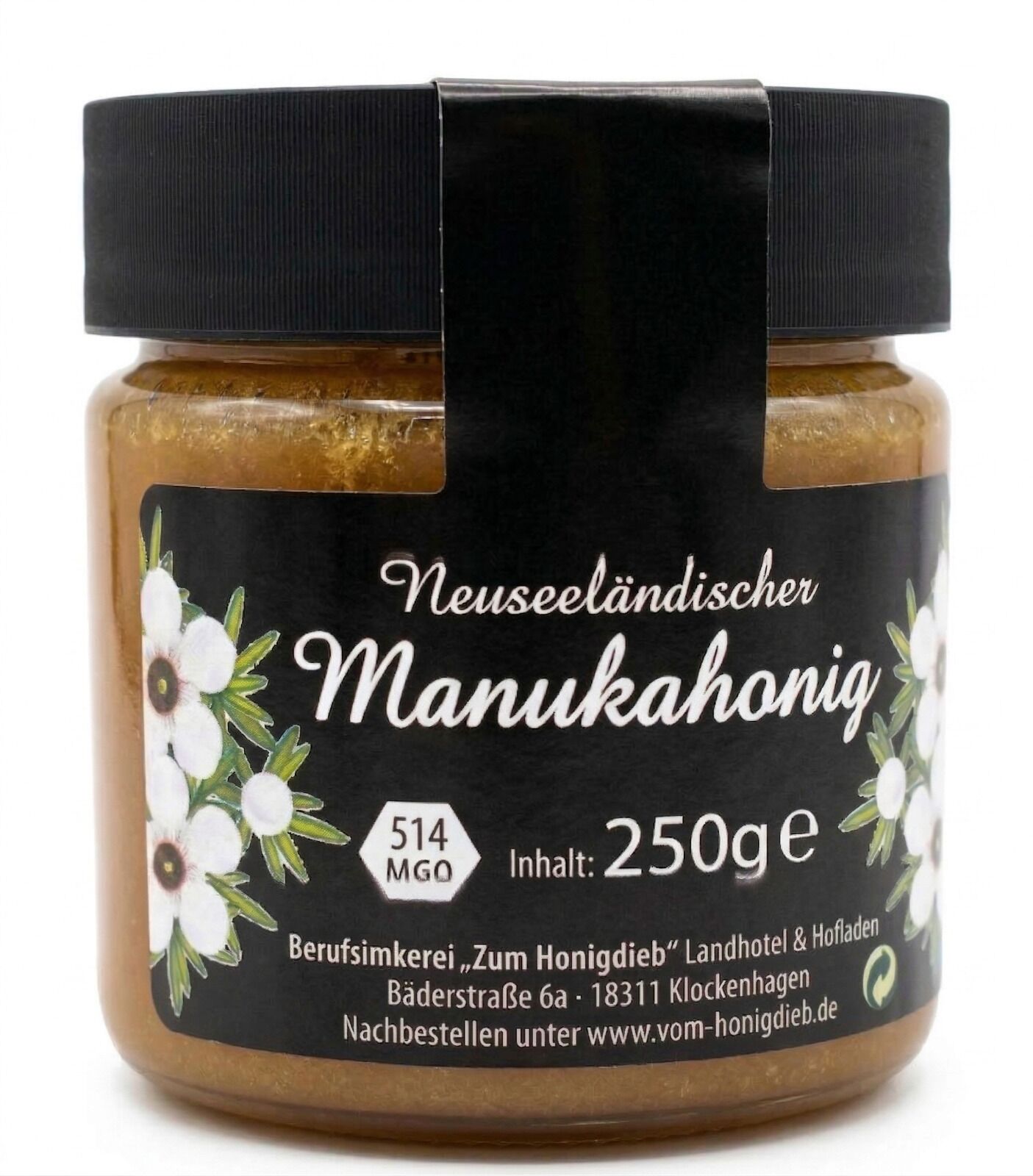 Manukahonig 514 MGO Premium – Natur Honig Spezialität aus Neuseeland (30g / 125g / 250g) – Bild 1